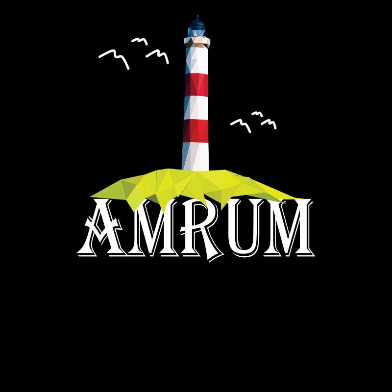 Amrum Nordseeinsel Leuchtturm Möwe Urlaub Geschenk