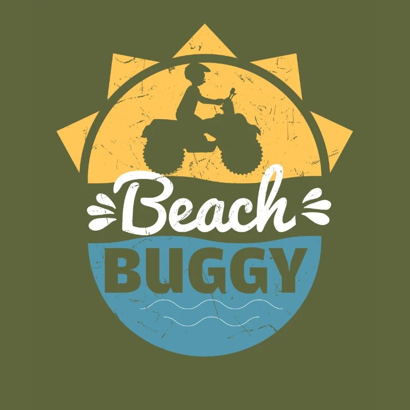 Amant de buggy de plage