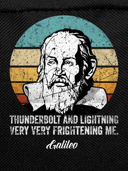 Thunderbolt lightning Galileo Philosopher Physics