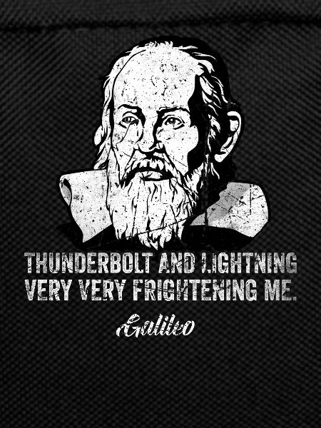 Thunderbolt lightning Galileo Philosopher Physics