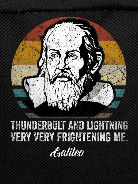 Thunderbolt lightning Galileo Philosopher Physics