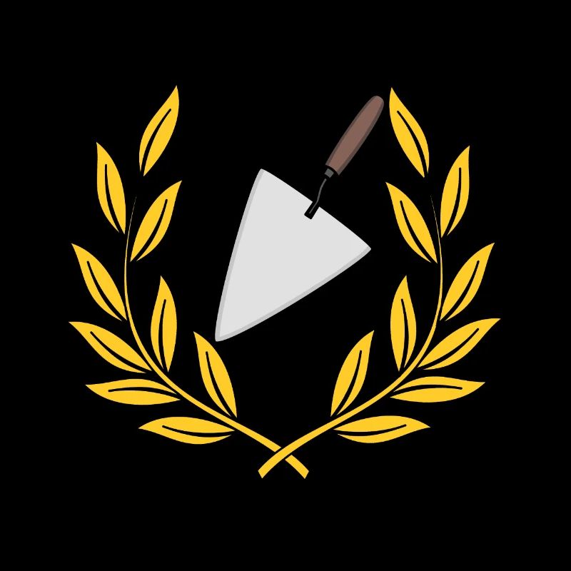 Laurel wreath craft bricklayer trowel