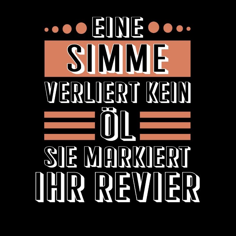 Simson Spruch Simme Moped - verliert kein Öl