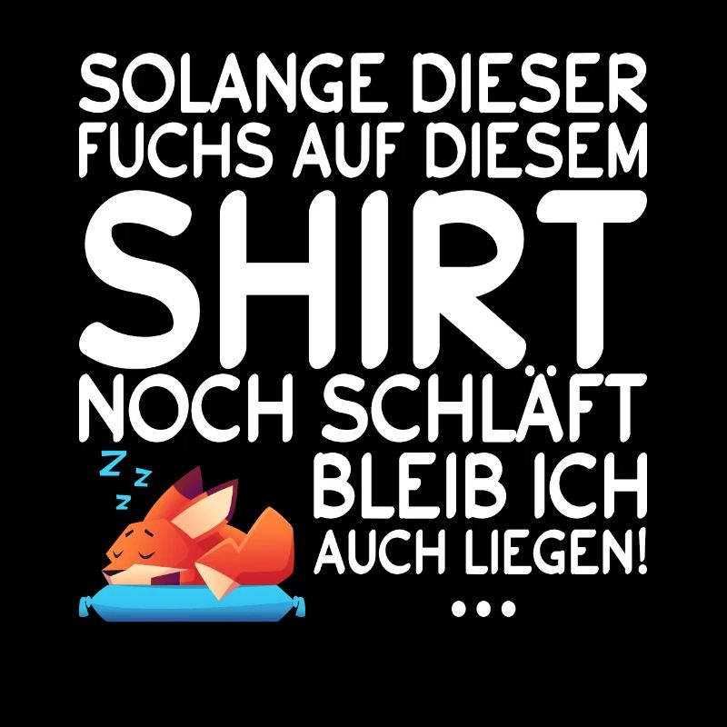 Fuchs Schlaf Sprüche Nachthemd Geschenk