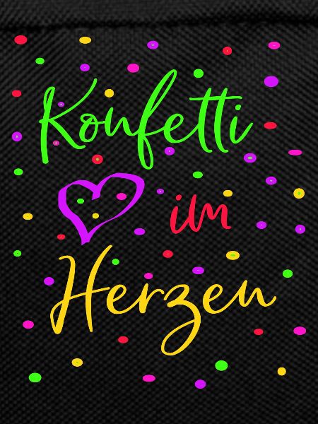 Karneval Fasching Konfetti im Herzen