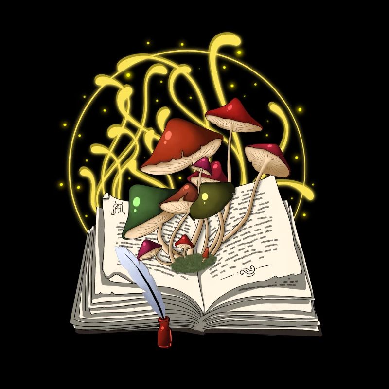 Mushrooms magical book