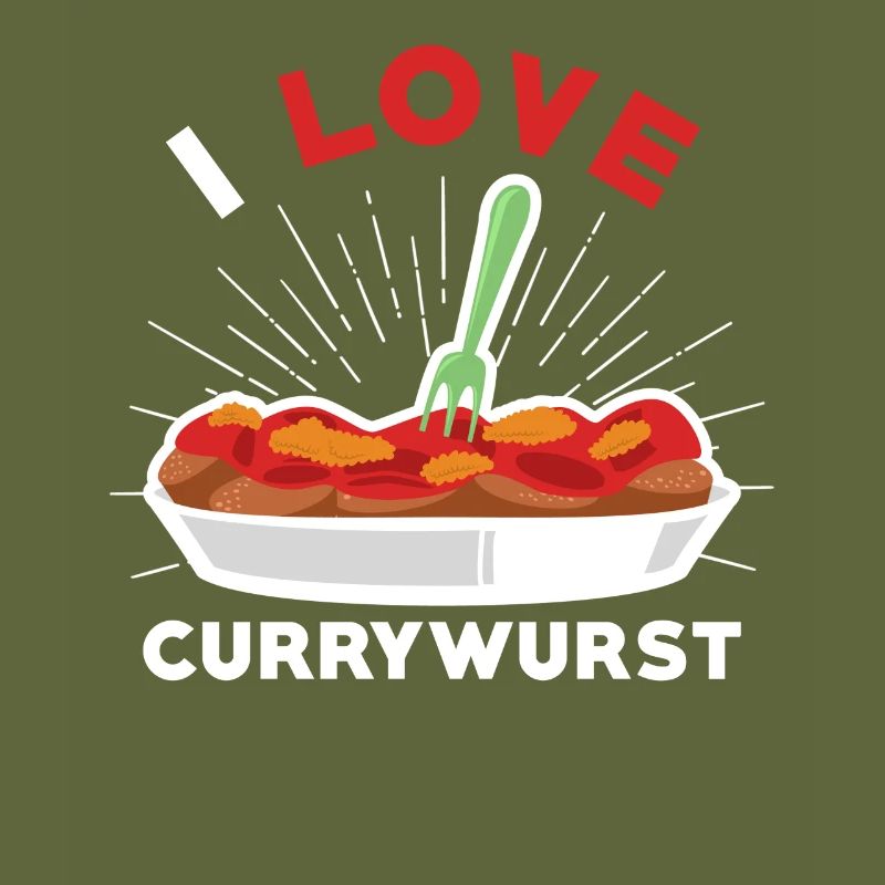 Currywurst Ich liebe Currywurst