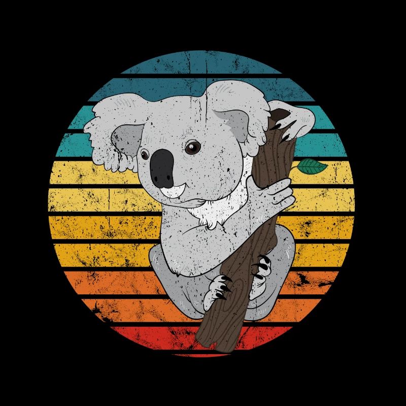 Koala Bär Tshirt Schlafen Müde Beuteltier Zoo Süß