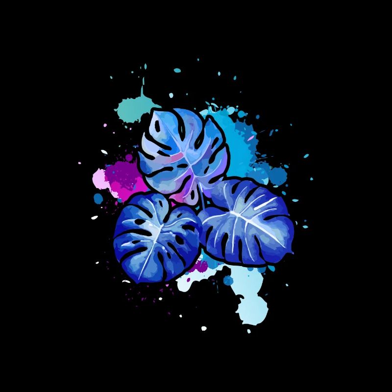 Les feuilles bleues