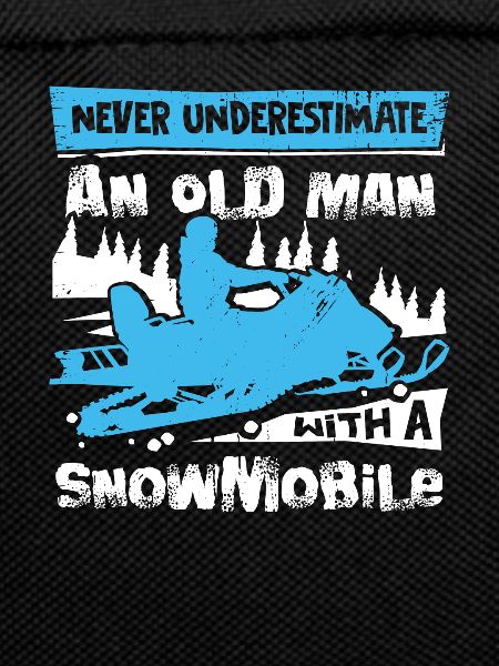 Snowmobile Snowmobile Old Man Gift