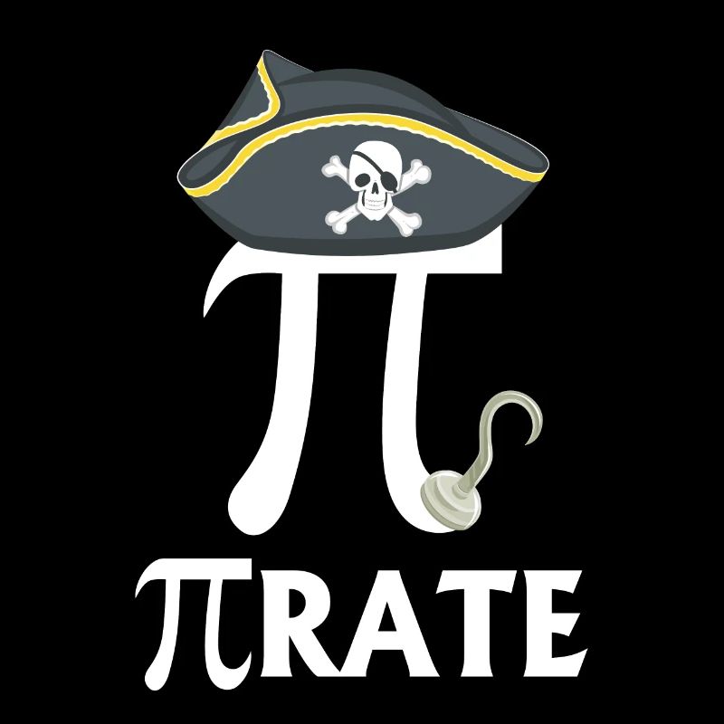 Funny Pi Day Pirate