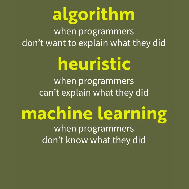 Algorithmus, wenn Programmierer w nicht erklären wollen