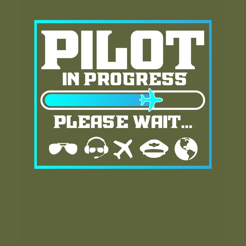 Pilote Dans Progress Funny Flight School Student