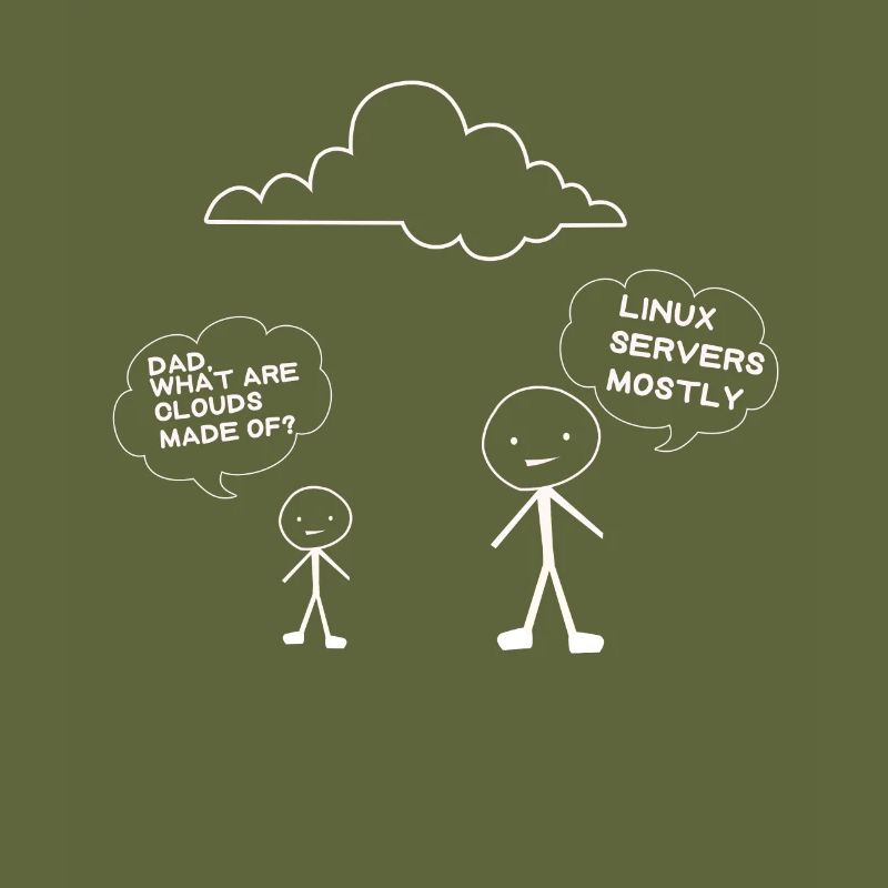 Vater und Sohn Linux