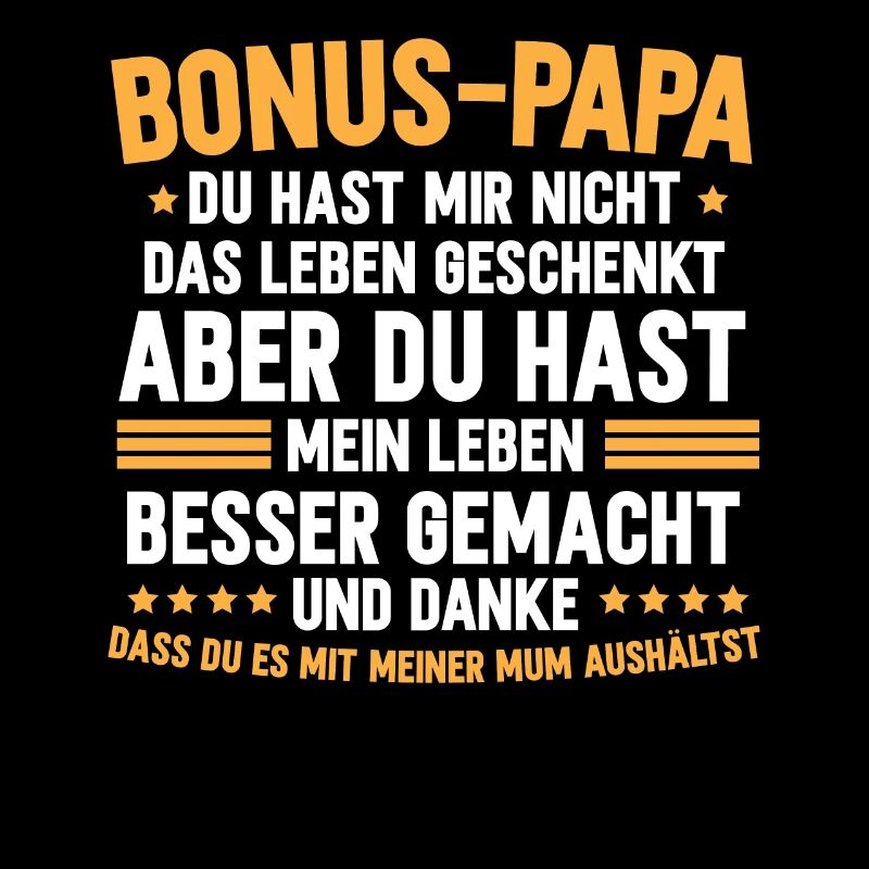 Bonus Papa Stiefvater Geschenk Pflegevater
