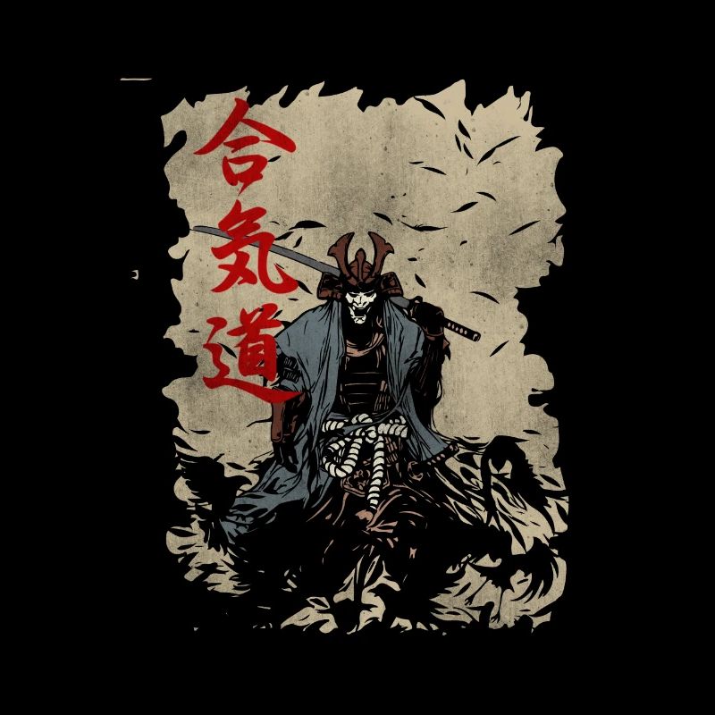 Samurai Krieger Japanischer Manga Anime Geschenk
