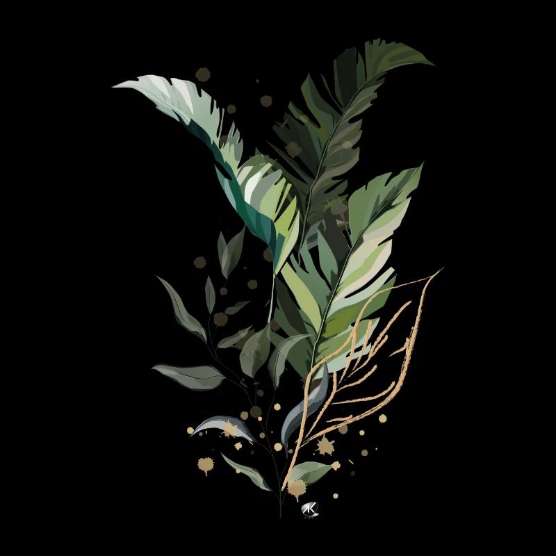 Feuilles tropicales Illustration