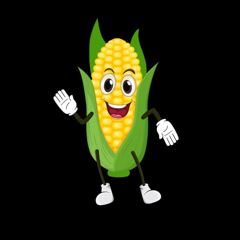 Funny corn cob design agriculture