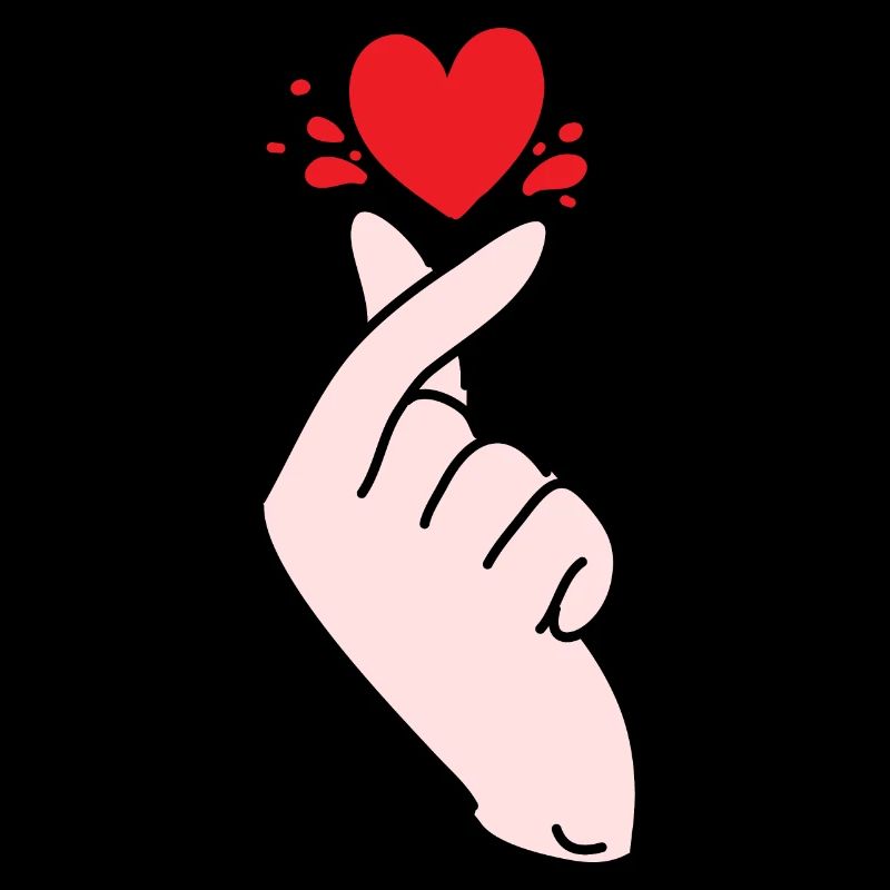 Finger Heart Saranghae Pop Coréen