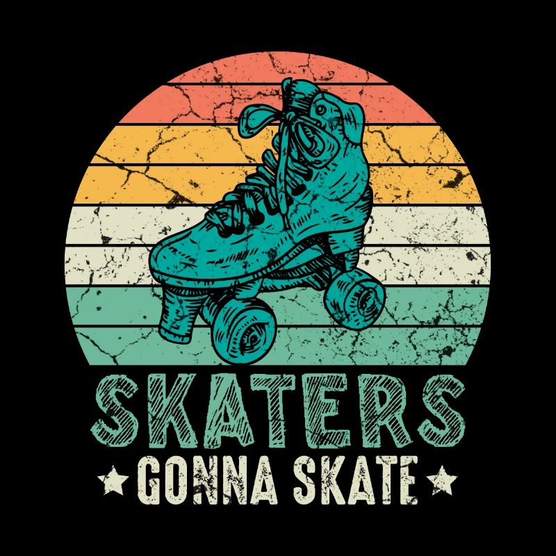 Roller skater retro roller skater