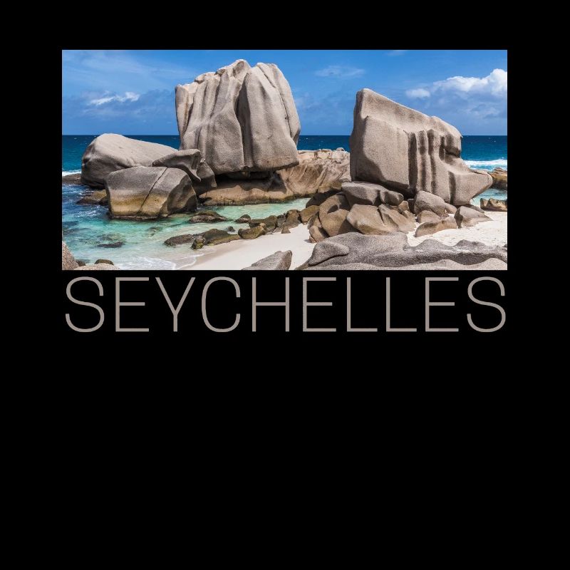 Seychelles beach on La Digue