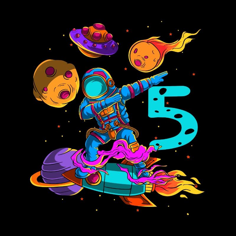 Astronaute Dans l’espace 5ème anniversaire