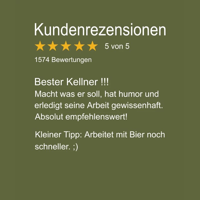 Kellner Bester Kellner Bedienung Oberkellner
