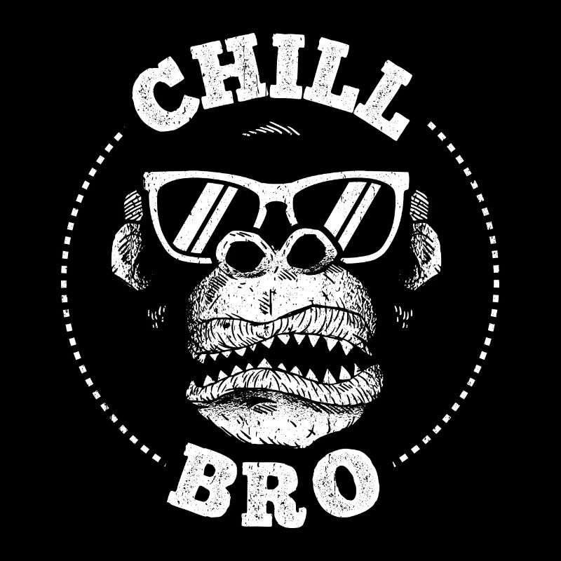 Chill Bro - Cooler Affe mit Sonnebrille Geschenkid