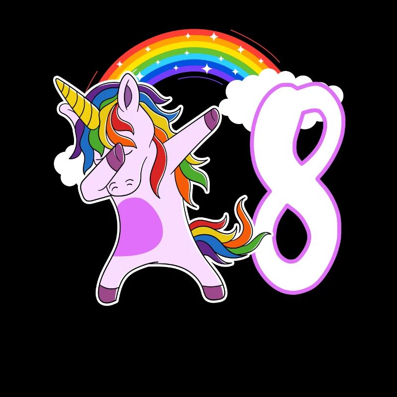 Dabbing Licorne J’ai 8 ans