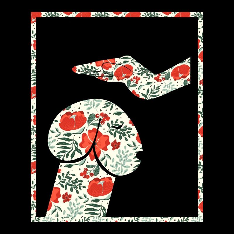 Hund oder Penis Blumen witzig Shirt