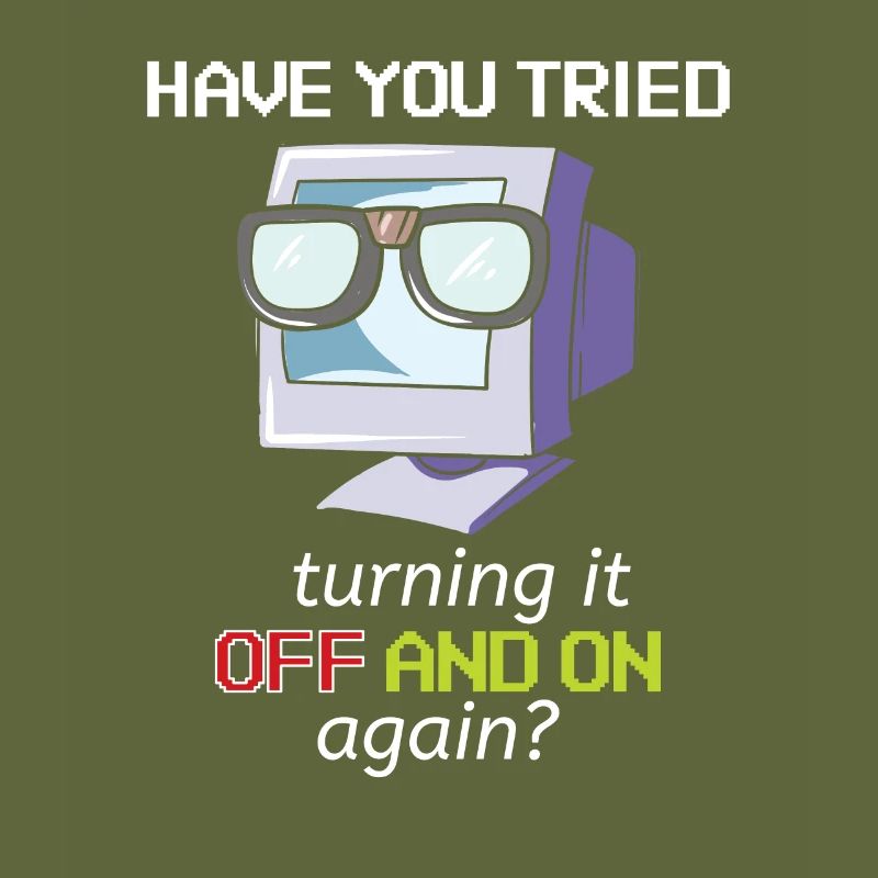 Computer Support Off And On Admin Geschenk