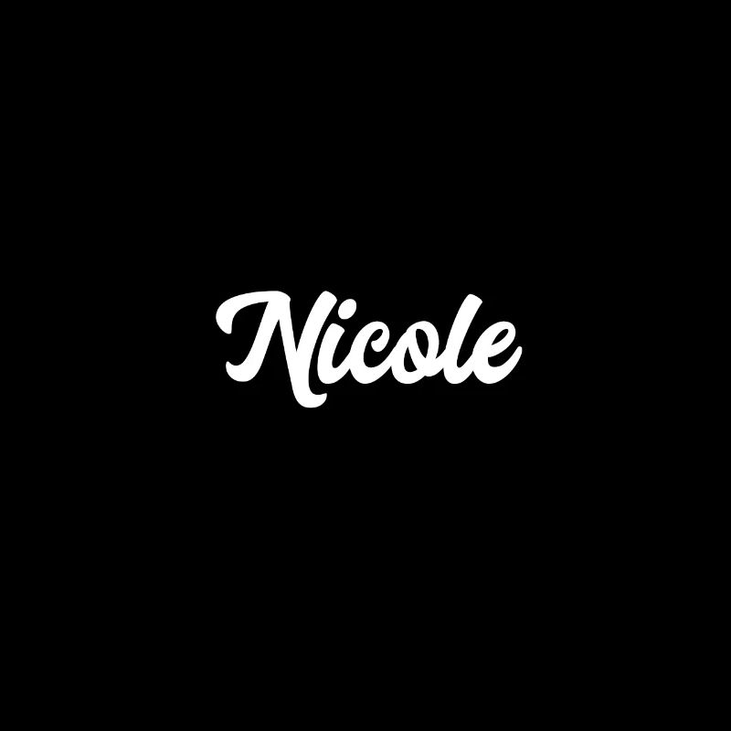 Nicole Custom Text Birthday Name