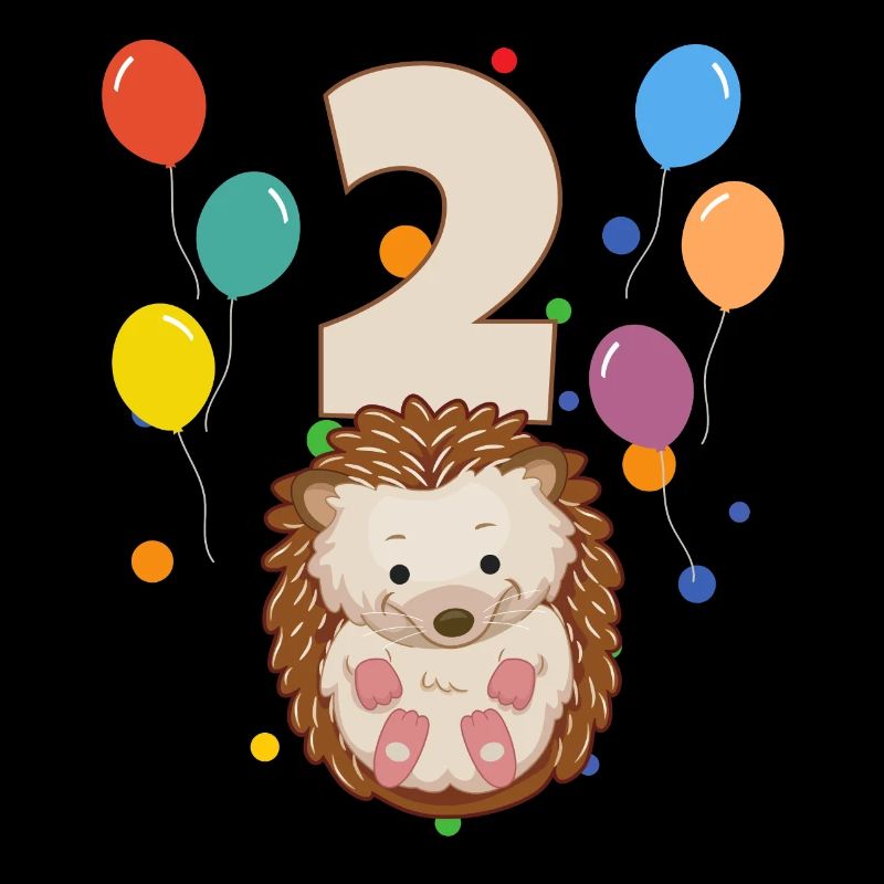 2e anniversaire anniversaire d’enfant 2 ans hérissons