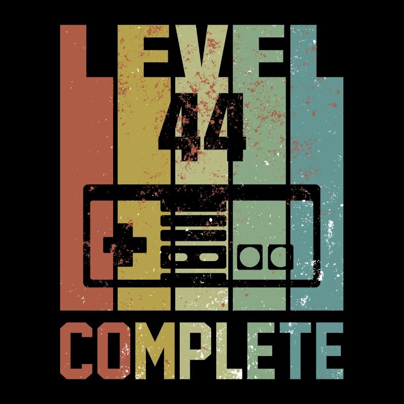 Level 44 complete Geburtstagsshirt Geschenk
