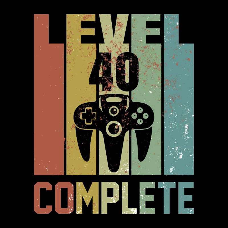Level 40 complete Geburtstagsshirt Geschenk