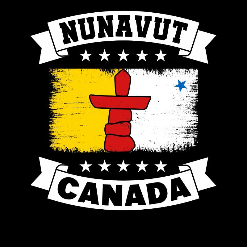 Drapeau du Nunavut Vintage Rétro