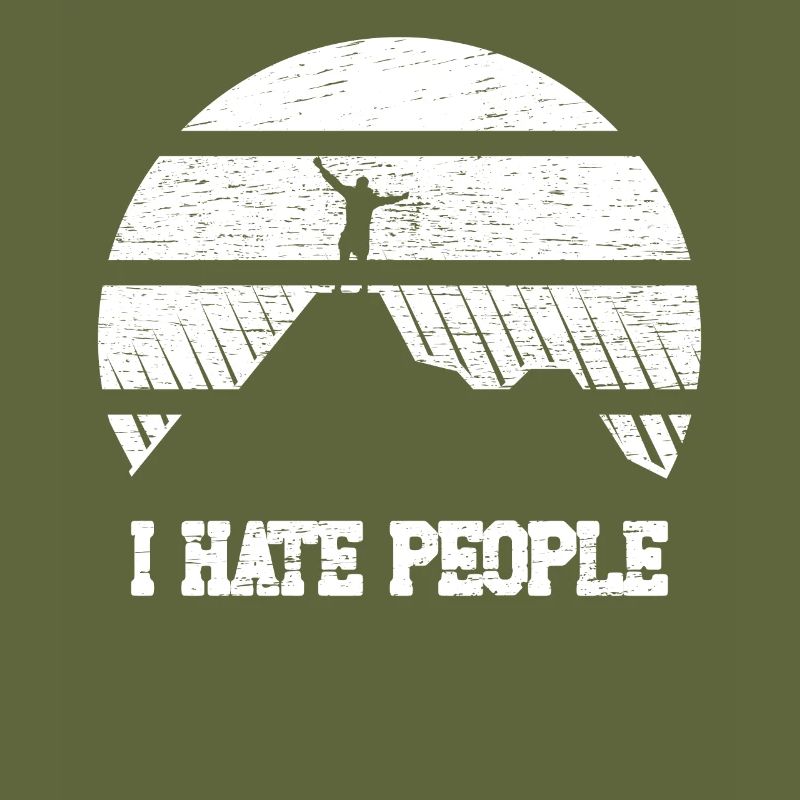 I hate people Camping