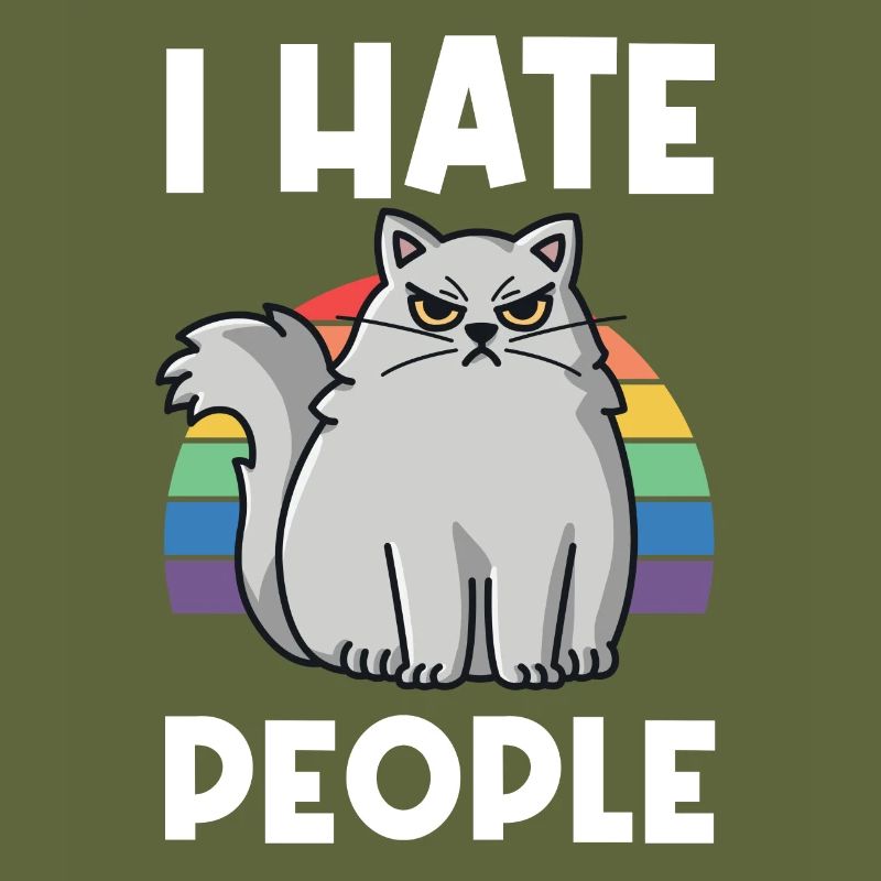 I Hat People Rainbow I Hate People Hate valentine