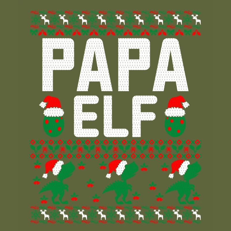 Papa Elf hässlicher Weihnachtspullover