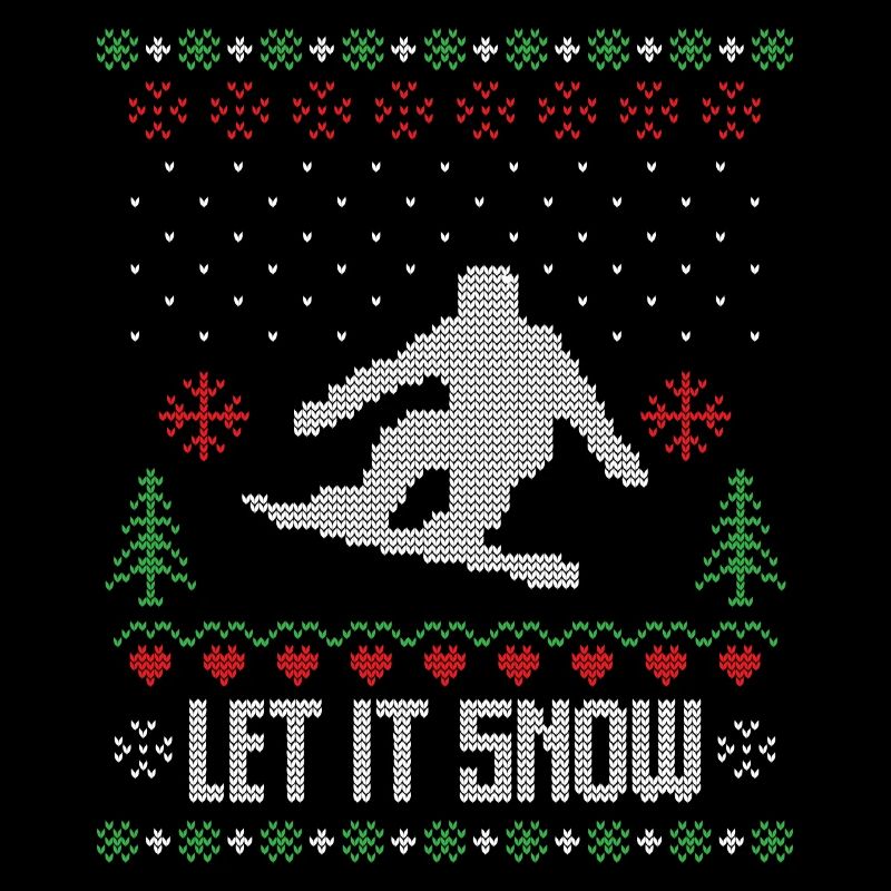 Lass es Schnee hässlichen Weihnachtspullover