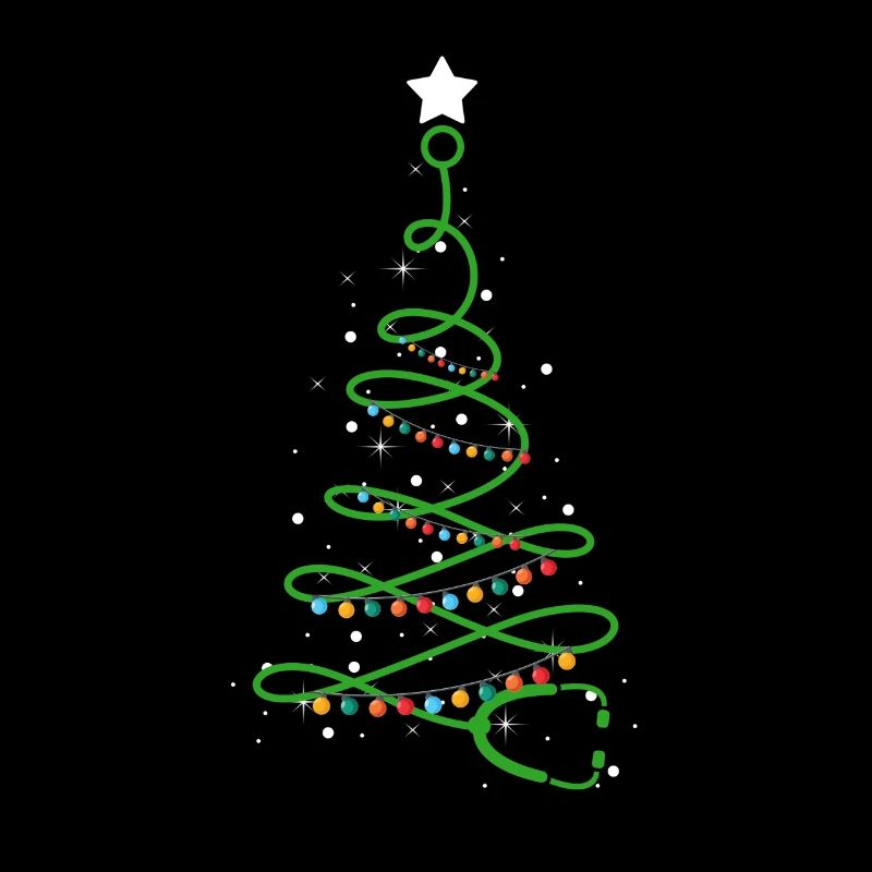Arbre de Noël Infirmière Stéthoscope de Noël Rn
