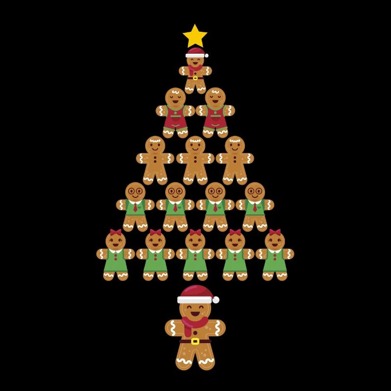 Christmas Tree Gingerbread Cookies