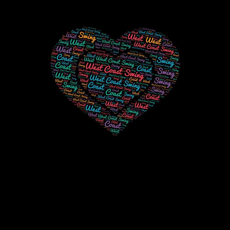 WCS Dance West Coast Swing Dance Heart Cadeau