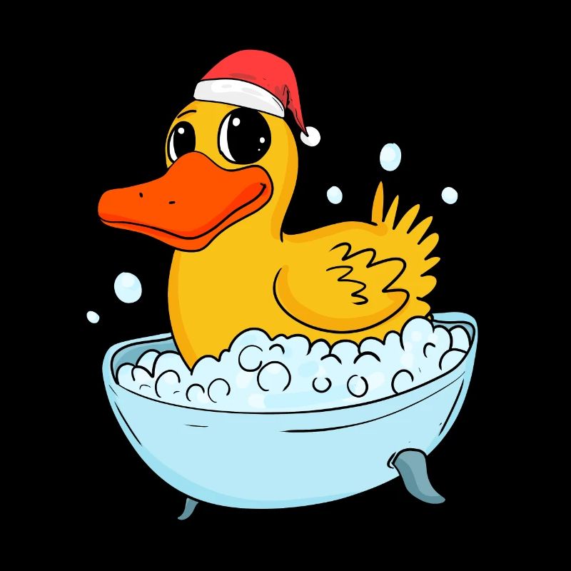 Bathing Duck Duck Christmas