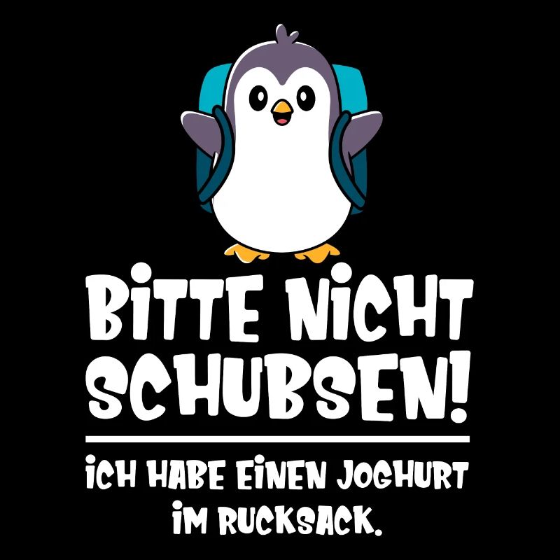 Enfants S’il vous plaît ne poussez pas pingouin mignon