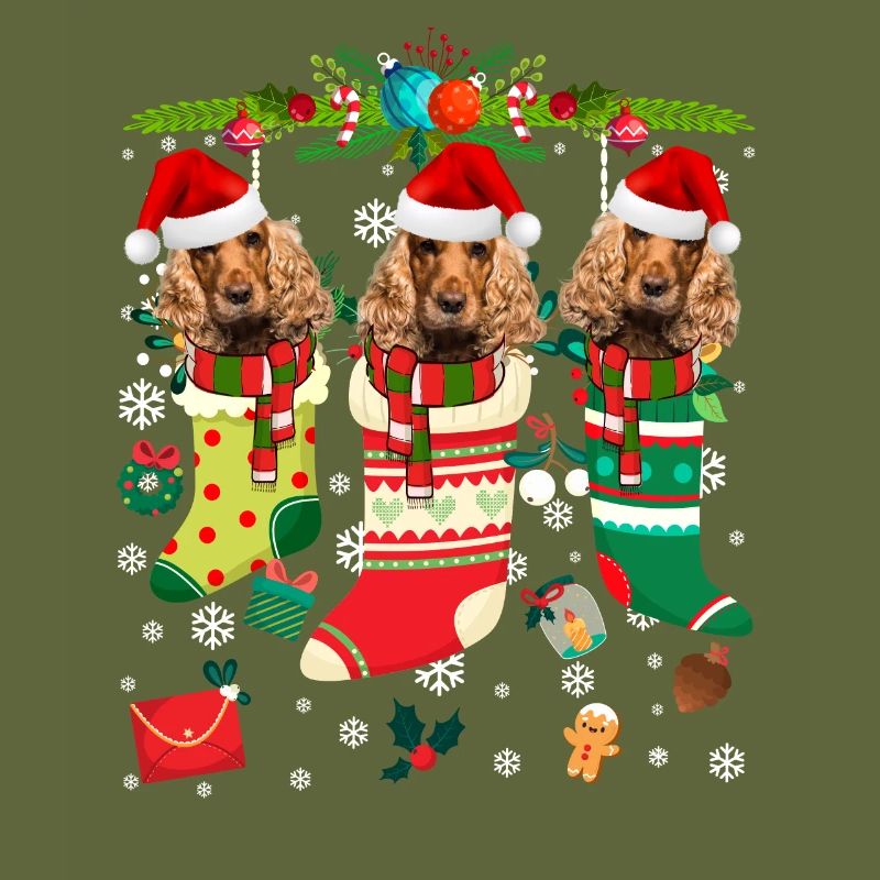 Pull de Noël moche Cocker Spaniel Dog Edition
