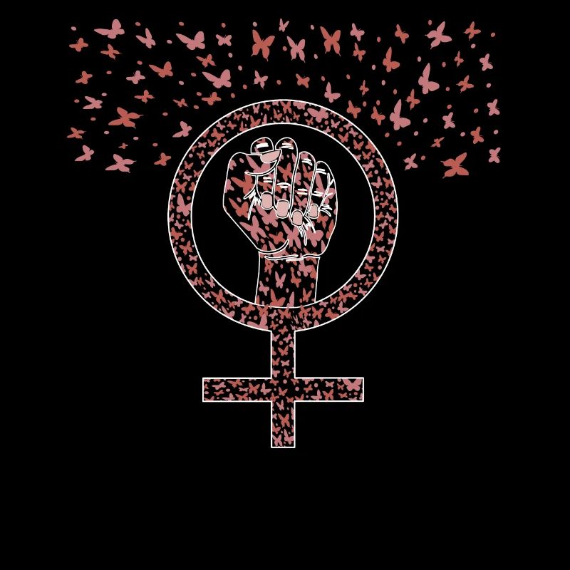 Feminism Butterfly Women's Rights Equal