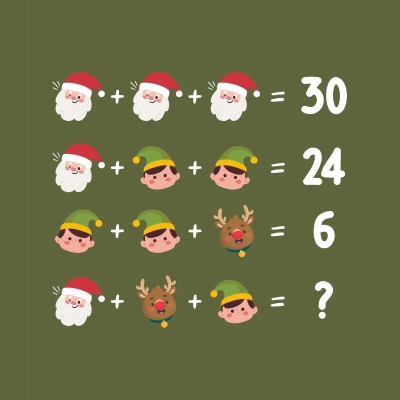 Noël Math Elfes Père Noël Rennes
