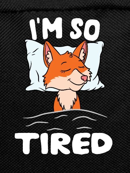 I'm so tired sleeping fox
