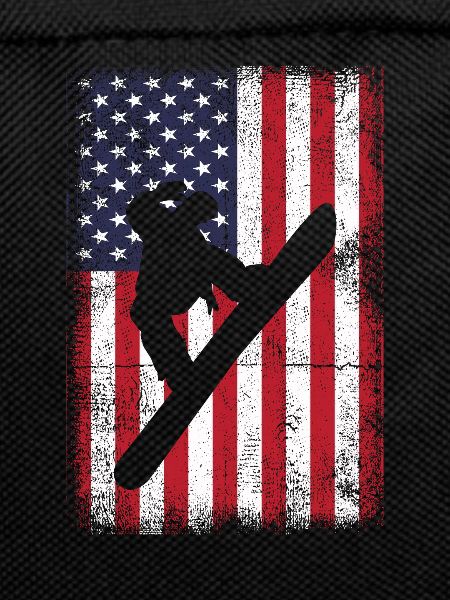 us flag patriotic snowboarding snowboard